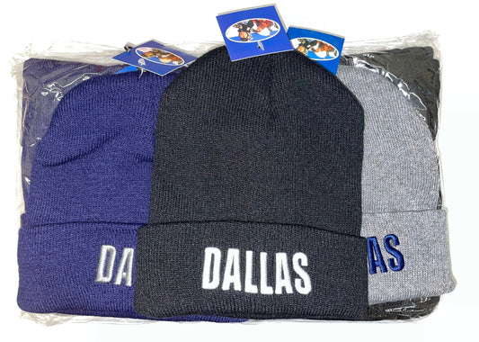 Show your city pride with our embroidered beanies