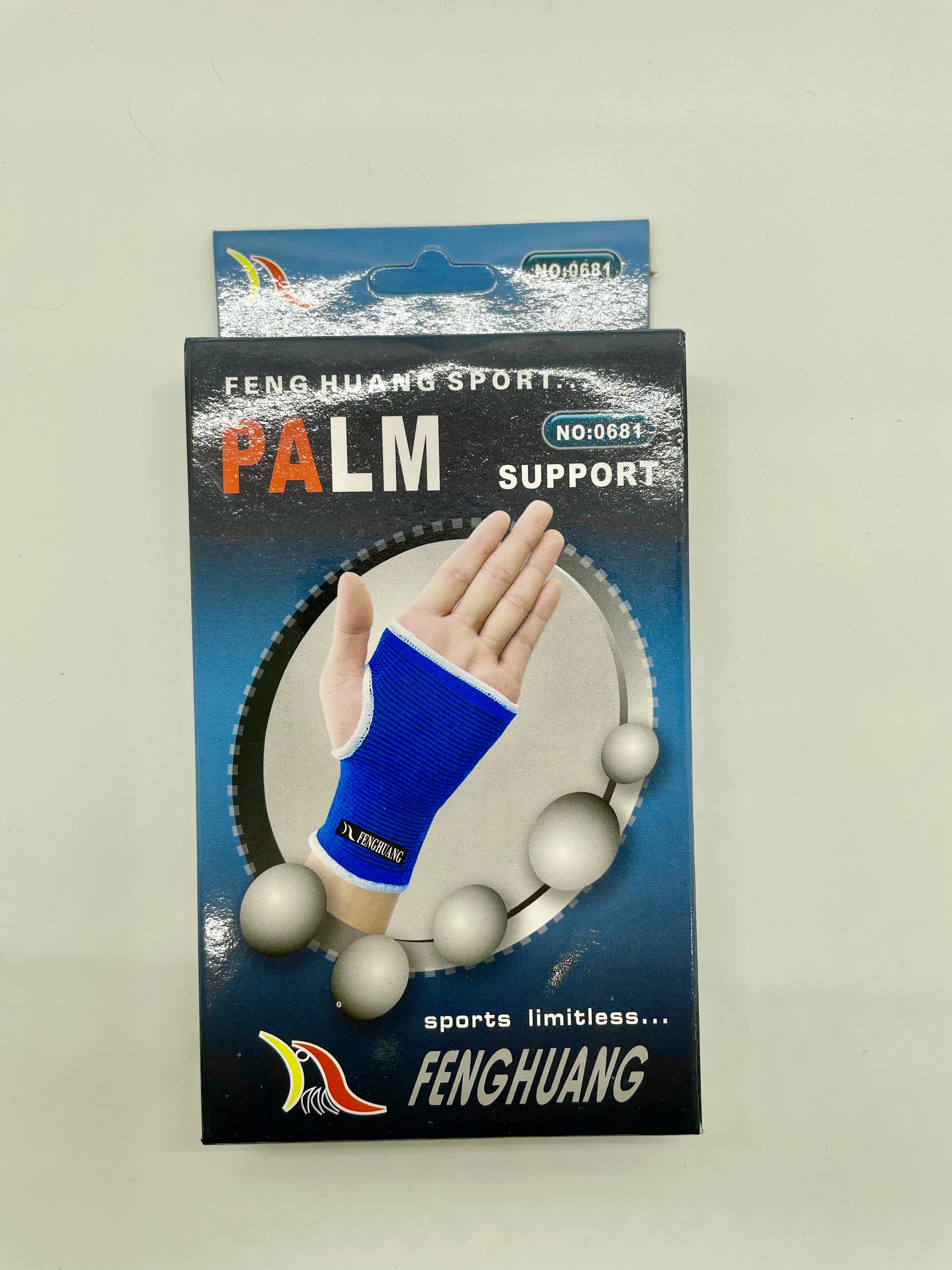 Palm brace with a breathable mesh design and wrist support