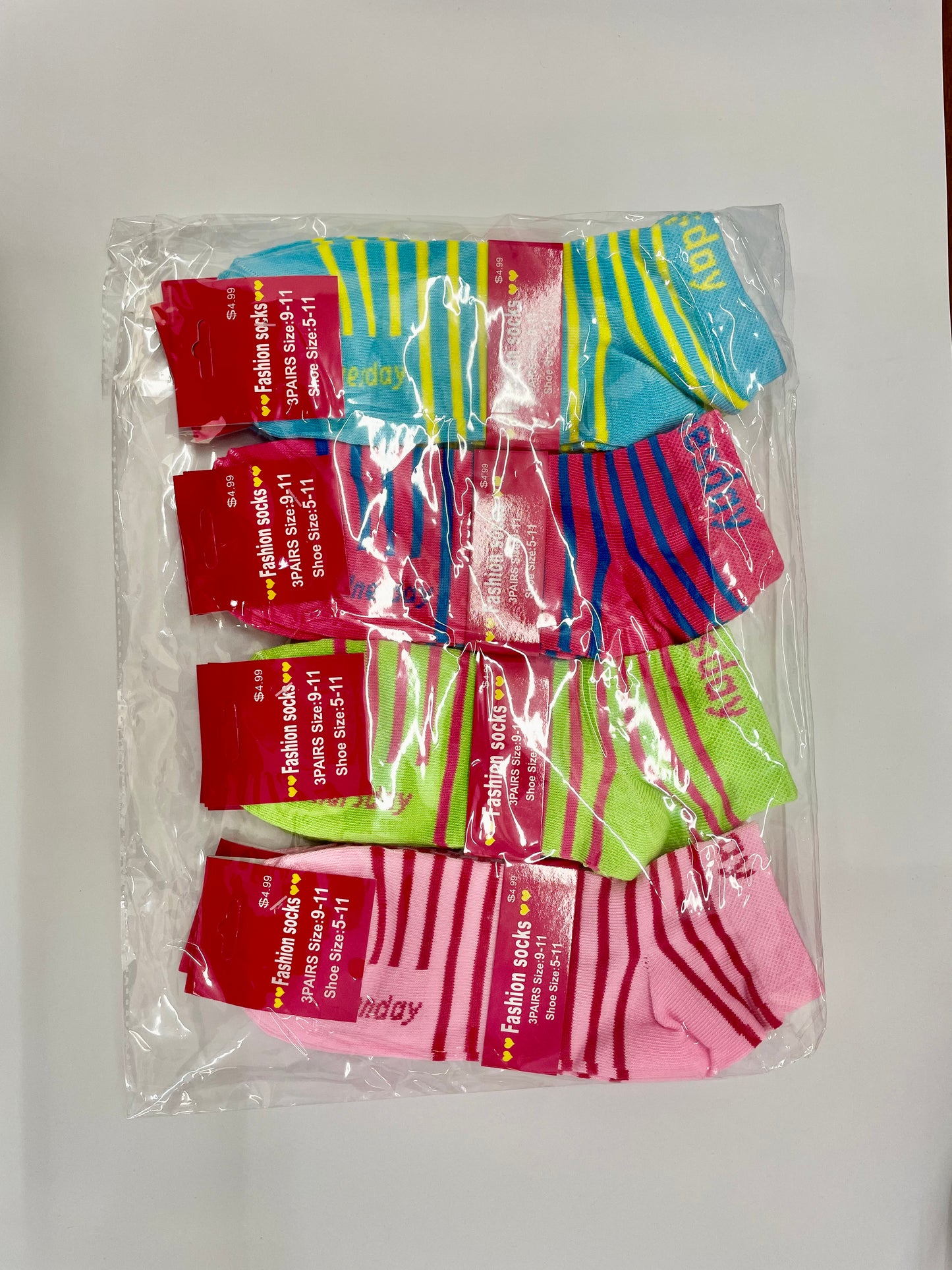 Women ankle socks(pack of 12 pairs)